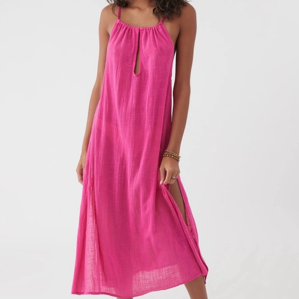 Vibrant Pink Maxi Dress